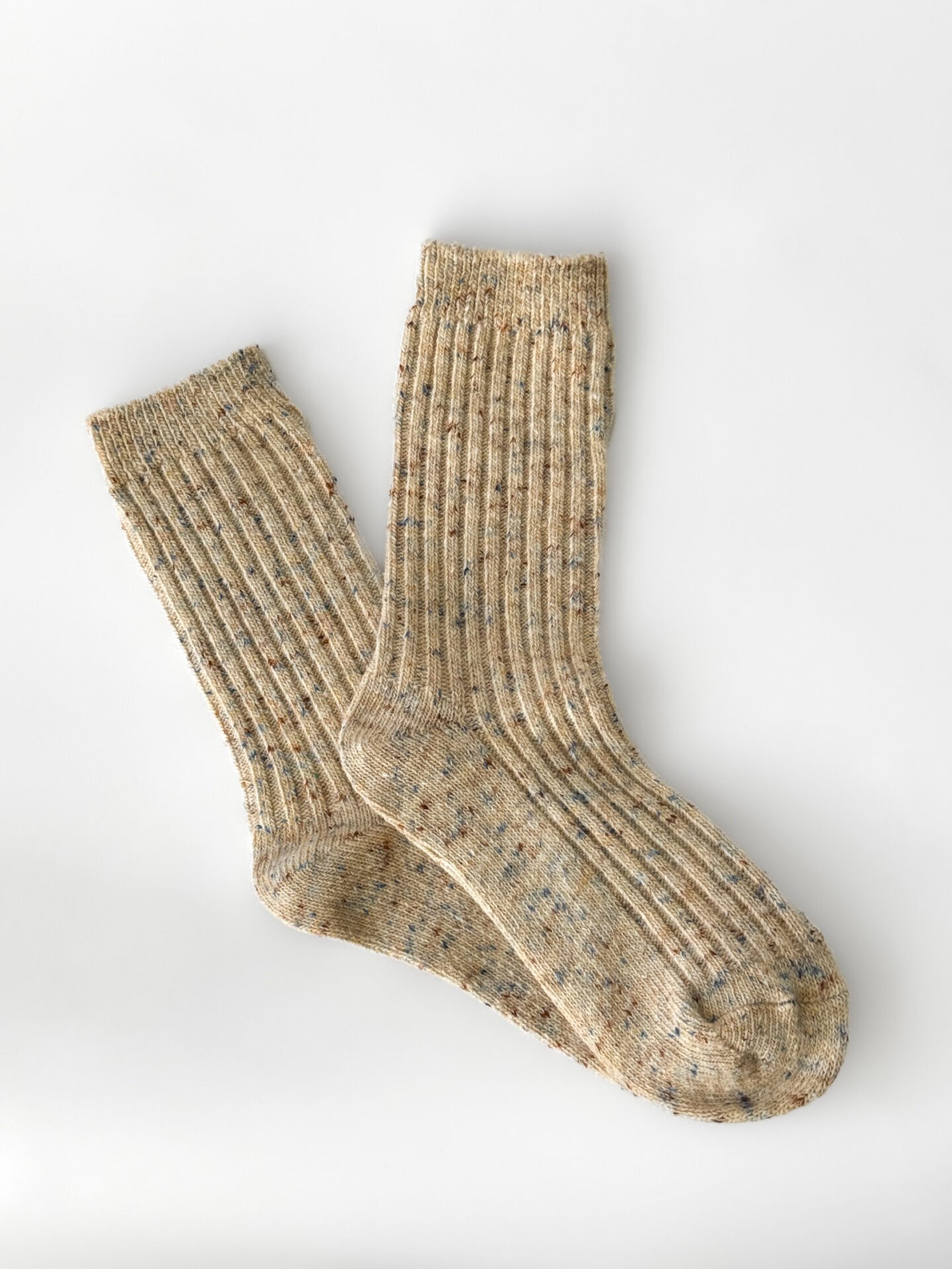 Skarpetki standard, beżowy melanż