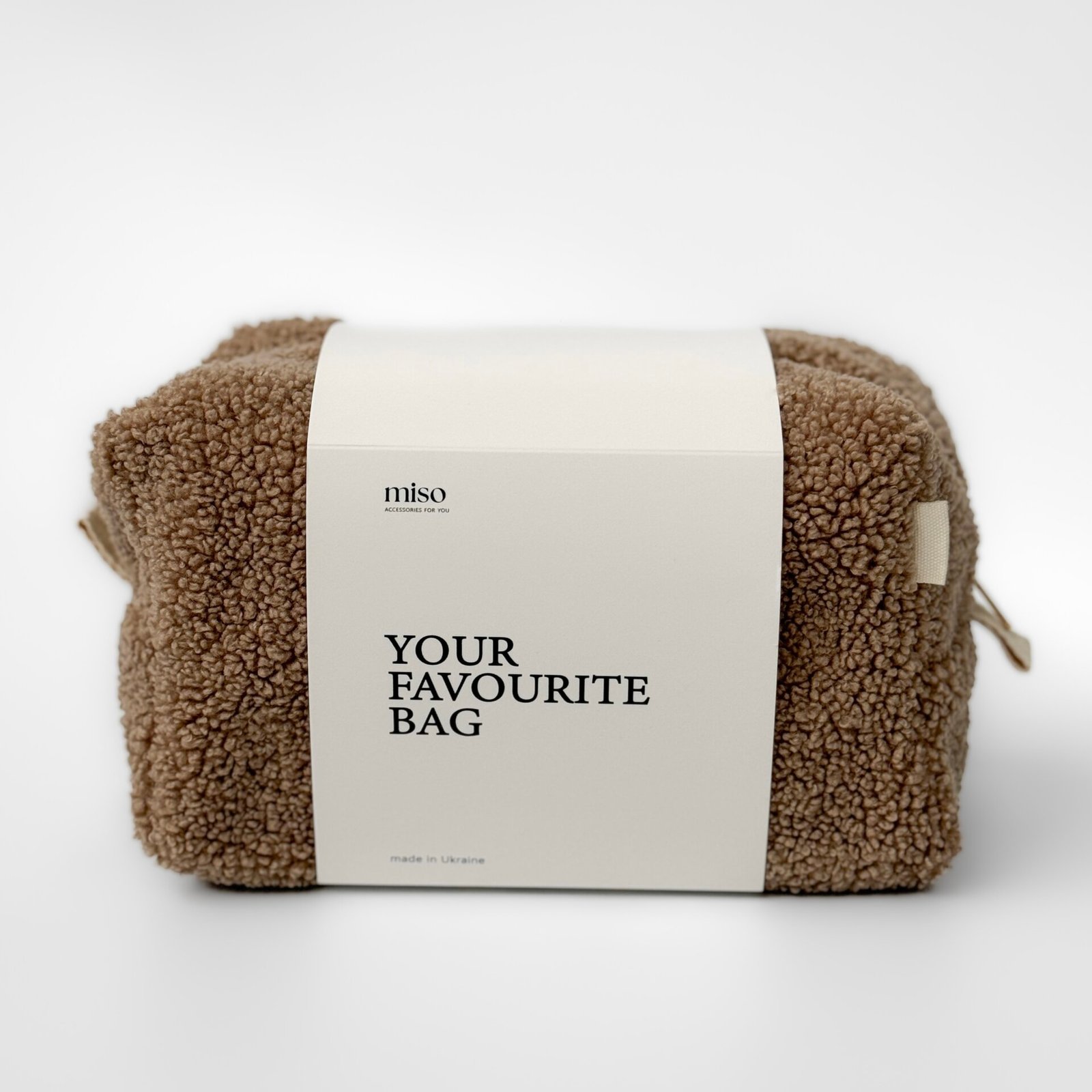 Kosmetyczka TEDDY średnia kwadratowa, brązowa