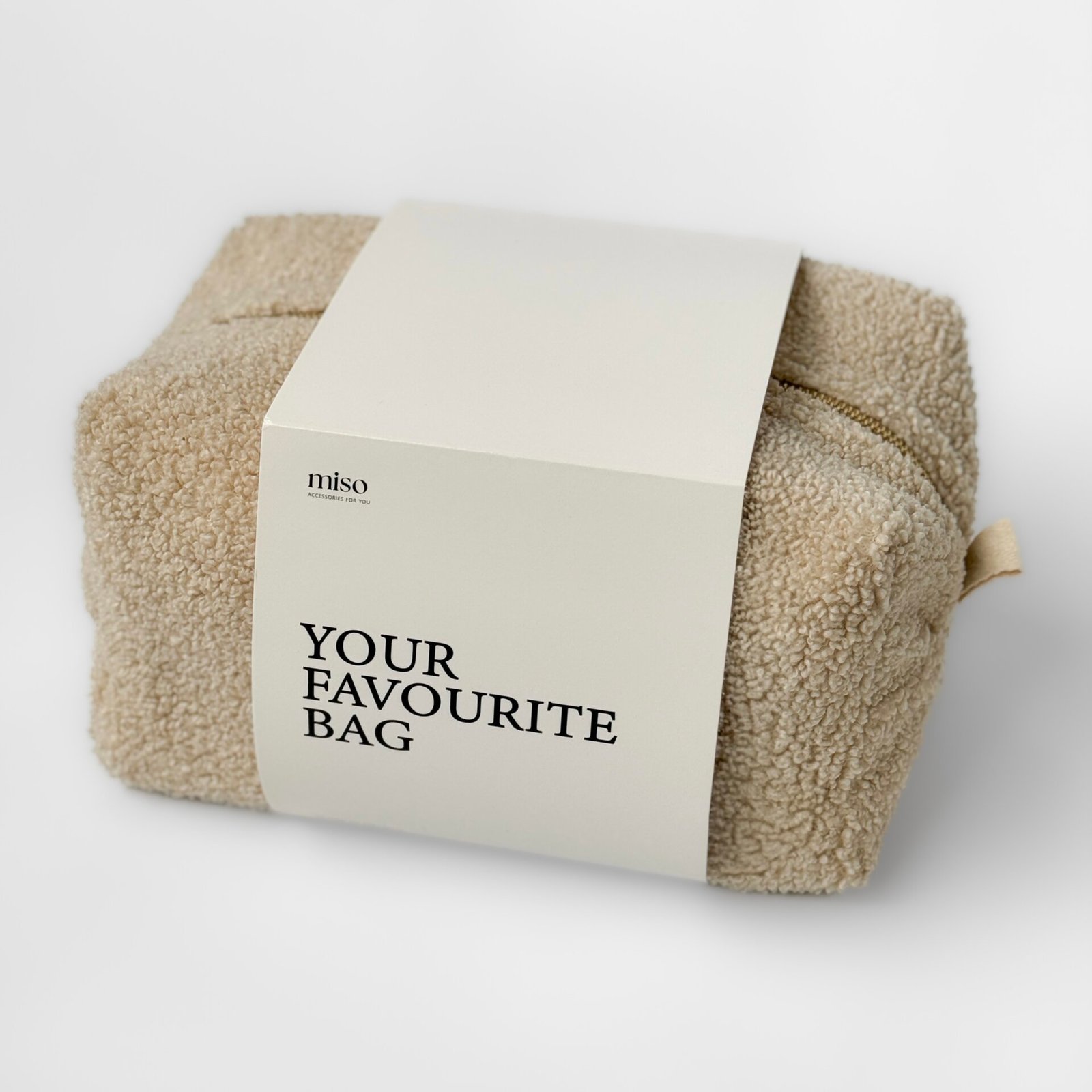 Kosmetyczka TEDDY średnia kwadratowa, beżowa