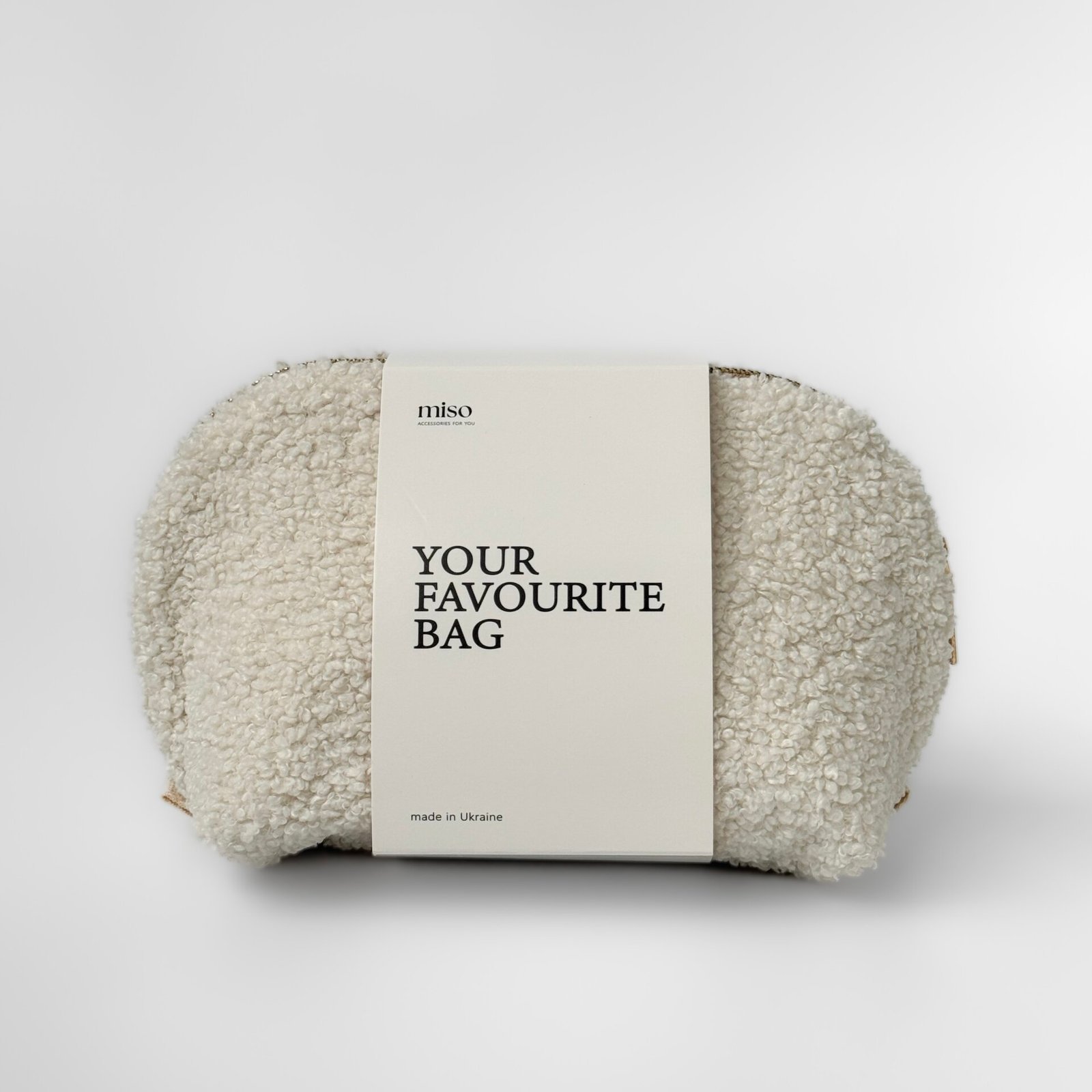 Kosmetyczka TEDDY średnia trójkątna, biała