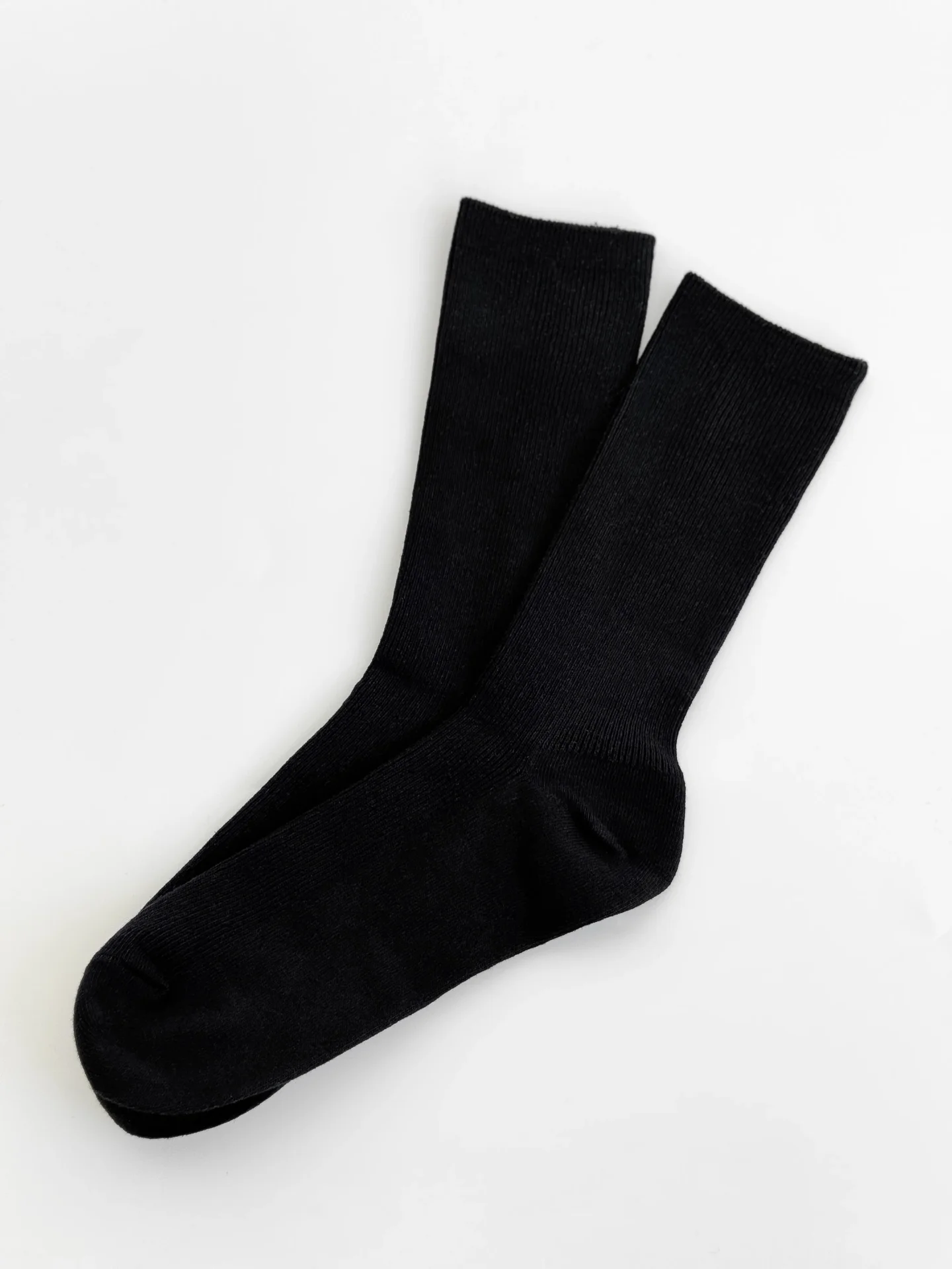 Skarpety Twins wysokie, bawełniane prążkowane, czarne